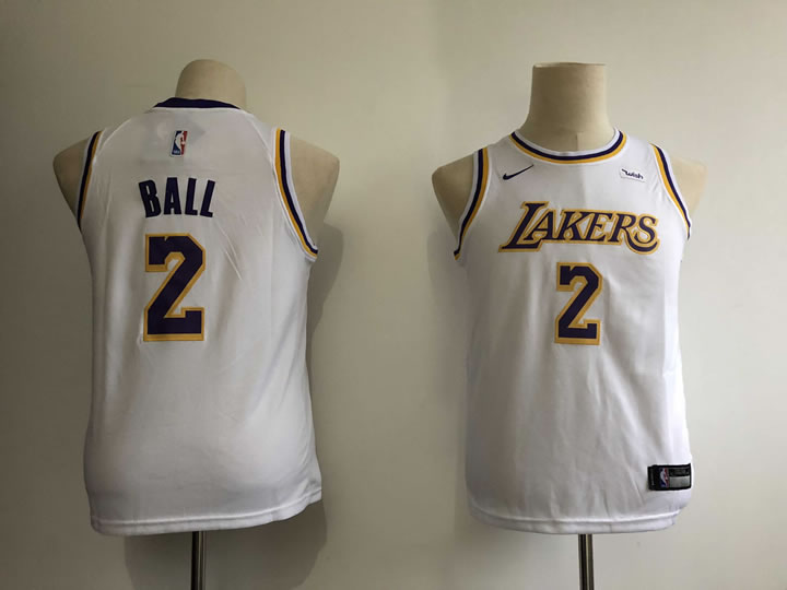 Youth Lakers 2 Lonzo Ball White 2018-19 Nike Swingman Jersey,We sell and wholesale Youth Lakers 2 Lonzo Ball White 2018-19 Nike Swingman Jersey on line form chian!